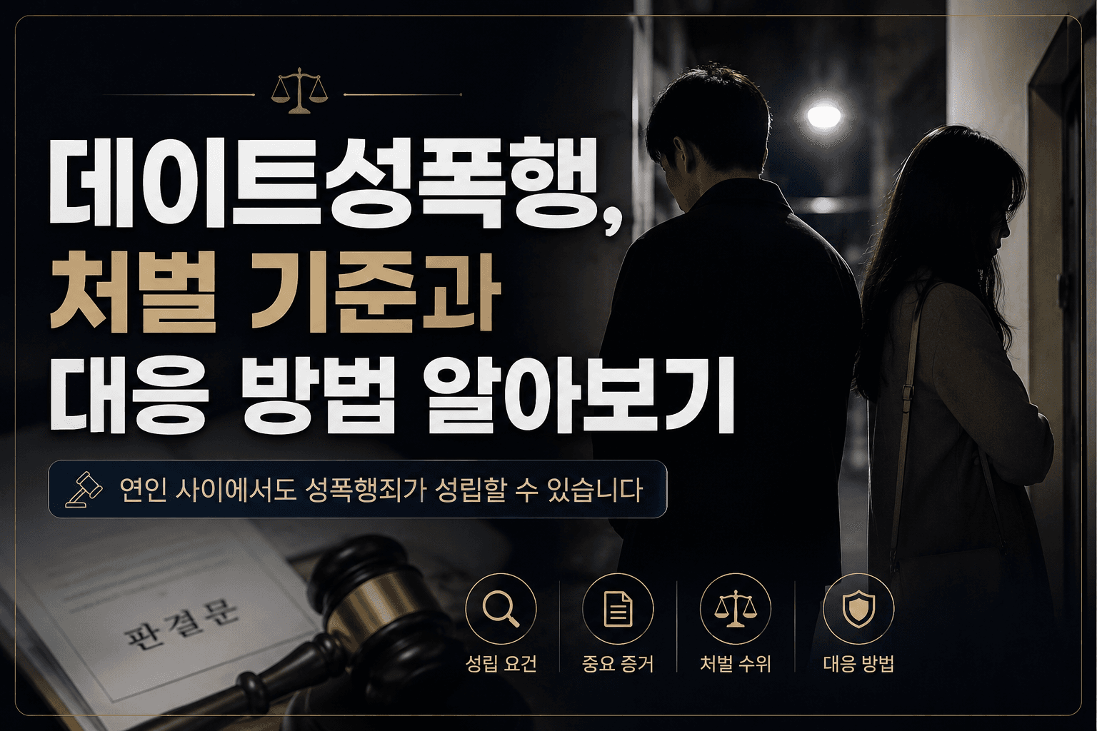 데이트성폭행, 연인 사이에서도 죄가 성립할까?