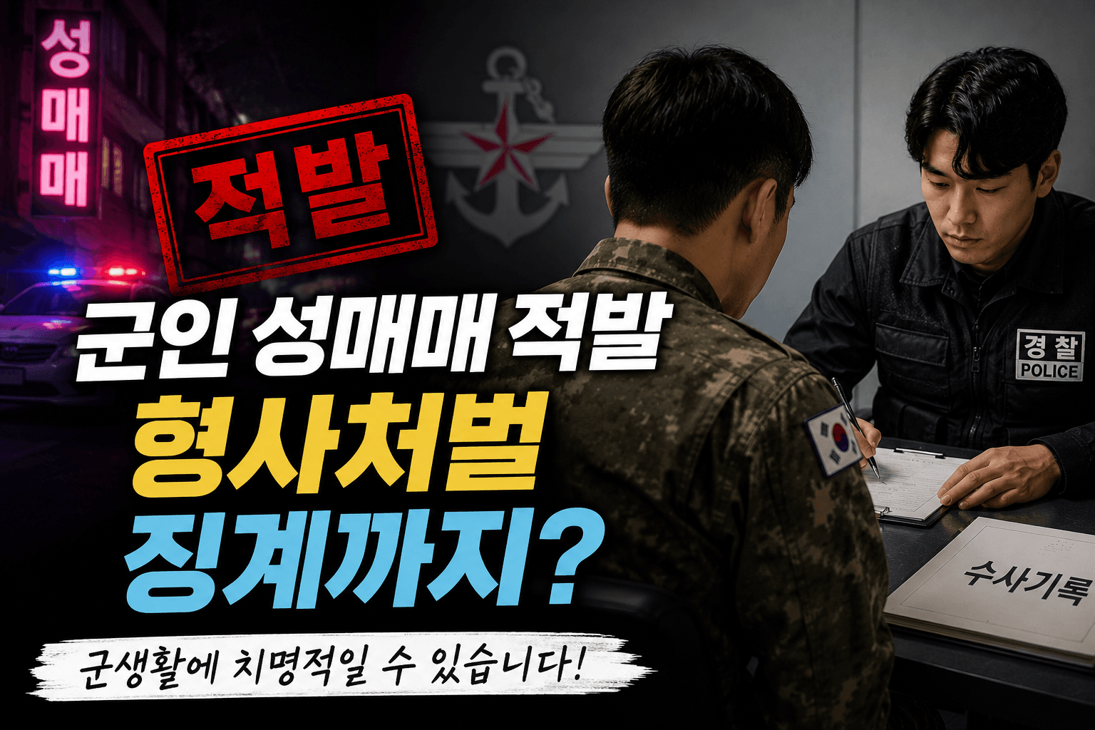 군인성매매 적발, 처벌과 군 징계 기준 총정리