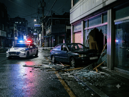 (도로교통법위반(음주측정거부·무면허운전)) 가게 들이받고 측정거부까지, 전과 있어도 집행유예로 끝난 사례