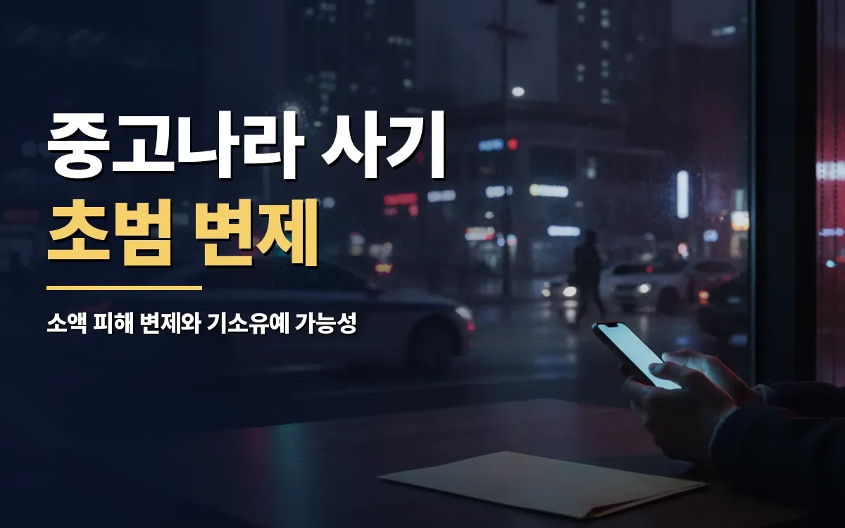 중고나라 소액 사기 초범, 전액 변제하면 기소유예 가능할까요?