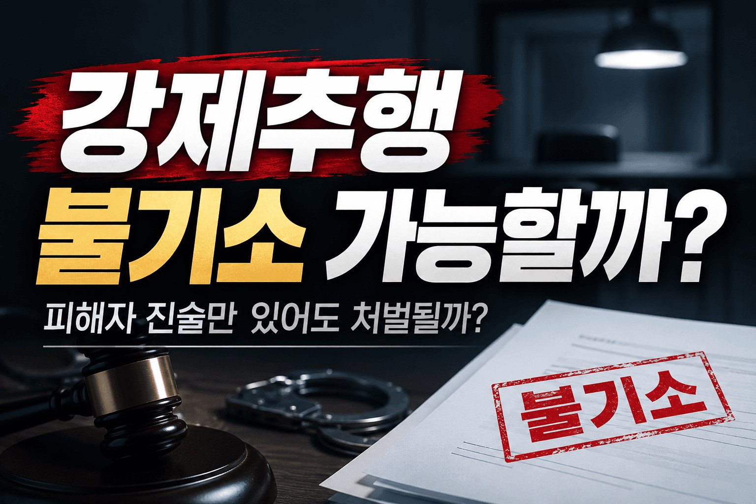 강제추행불기소, 피해자 진술만 있는데.. 경찰조사 후 혐의없음 받을 수 있을까?