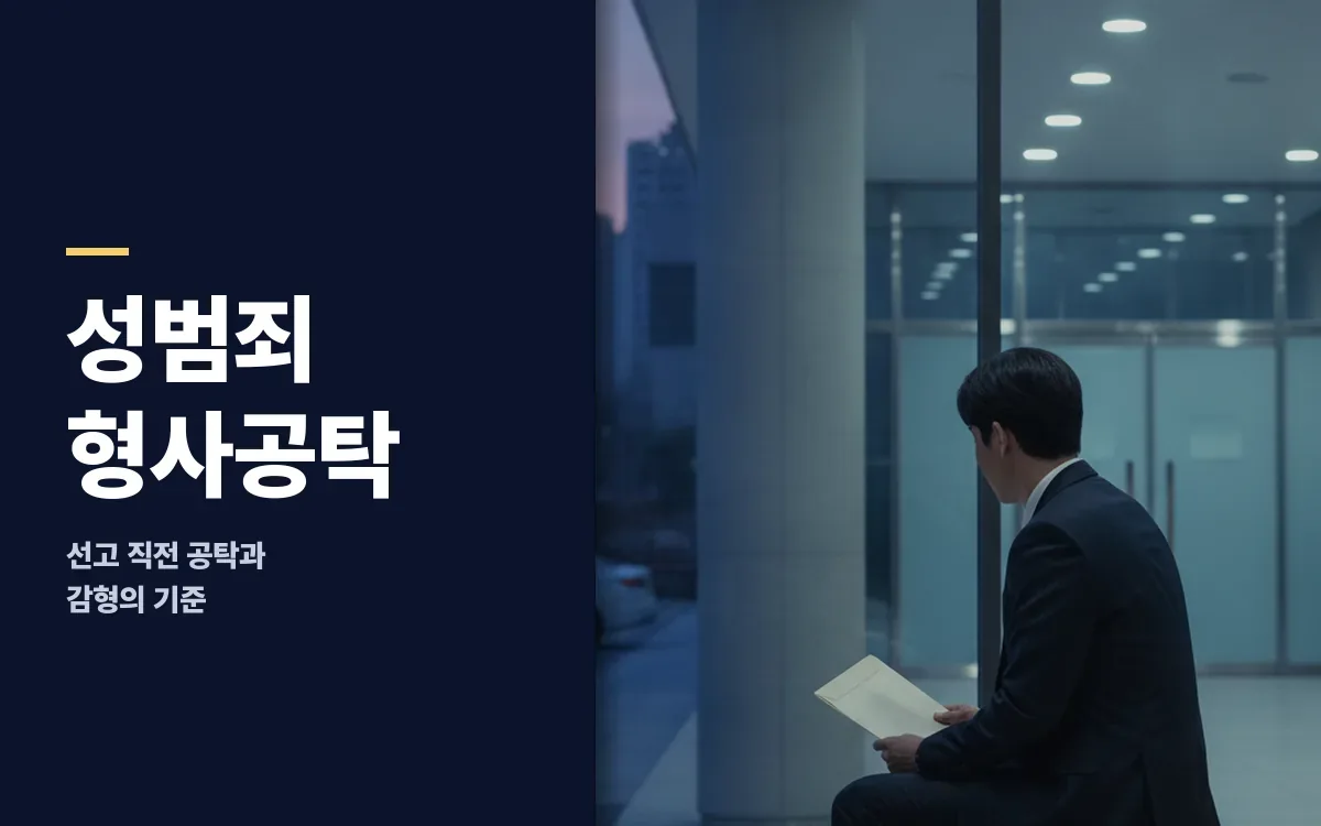 성범죄 선고 직전 형사공탁, 감형에 정말 도움이 될까요?