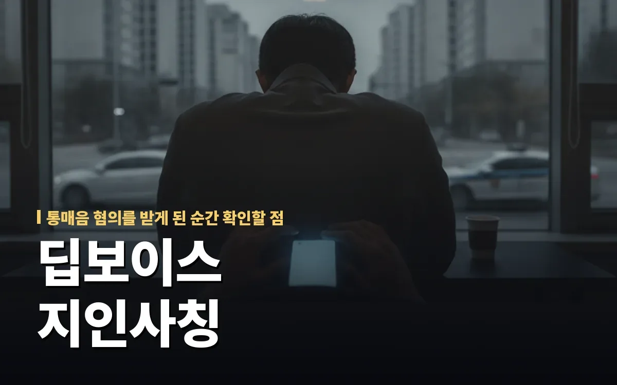 딥보이스로 지인 사칭 장난쳤는데… 통매음 처벌받게 될까